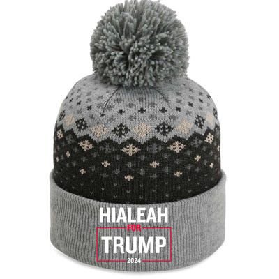 Hialeah For Trump 2024 The Baniff Cuffed Pom Beanie