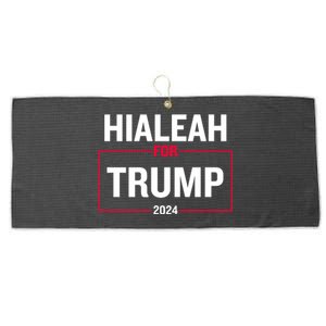 Hialeah For Trump 2024 Large Microfiber Waffle Golf Towel