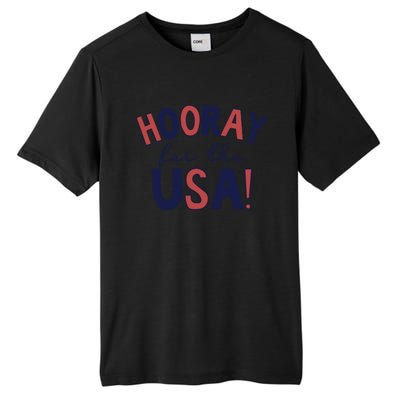 Hooray For The Usa Cute 4th Of July Funny Gift Tall Fusion ChromaSoft Performance T-Shirt