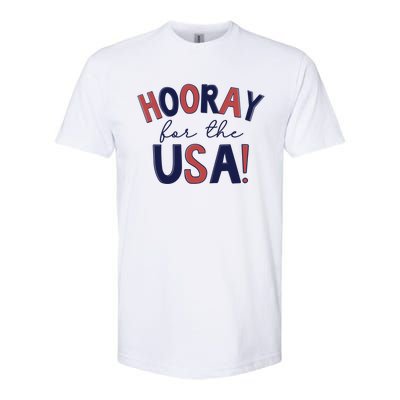 Hooray For The Usa Cute 4th Of July Funny Gift Softstyle CVC T-Shirt