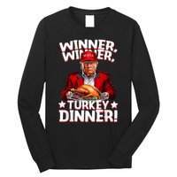 Humor Funny Trump Winner Winner Turkey Dinner Thanksgiving Long Sleeve Shirt