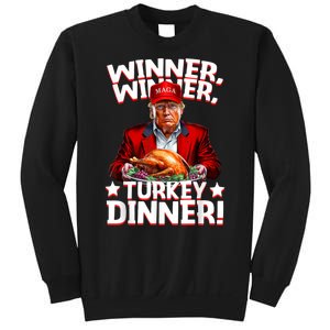 Humor Funny Trump Winner Winner Turkey Dinner Thanksgiving Sweatshirt