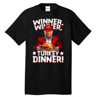 Humor Funny Trump Winner Winner Turkey Dinner Thanksgiving Tall T-Shirt