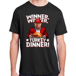 Humor Funny Trump Winner Winner Turkey Dinner Thanksgiving Adult ChromaSoft Performance T-Shirt