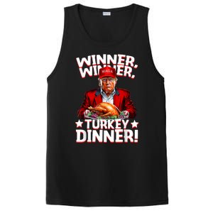 Humor Funny Trump Winner Winner Turkey Dinner Thanksgiving PosiCharge Competitor Tank