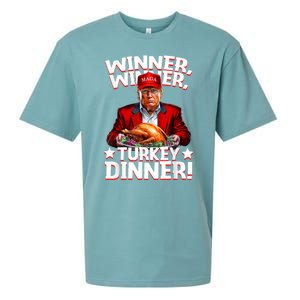 Humor Funny Trump Winner Winner Turkey Dinner Thanksgiving Sueded Cloud Jersey T-Shirt