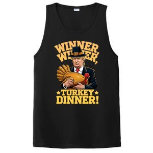 Humor Funny Trump Winner Winner Turkey Dinner Thanksgiving Gift PosiCharge Competitor Tank