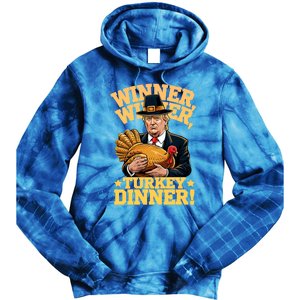 Humor Funny Trump Winner Winner Turkey Dinner Thanksgiving Gift Tie Dye Hoodie