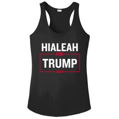 Hialeah For Trump 2024 Ladies PosiCharge Competitor Racerback Tank