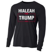 Hialeah For Trump 2024 Cooling Performance Long Sleeve Crew