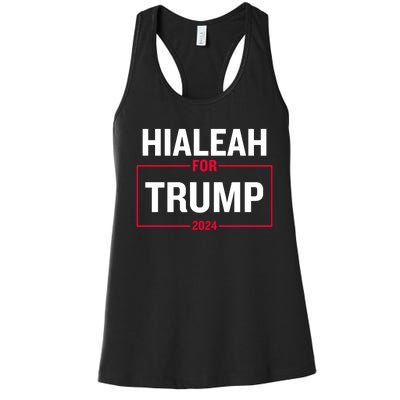 Hialeah For Trump 2024 Women's Racerback Tank