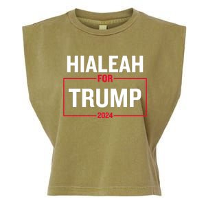 Hialeah For Trump 2024 Garment-Dyed Women's Muscle Tee