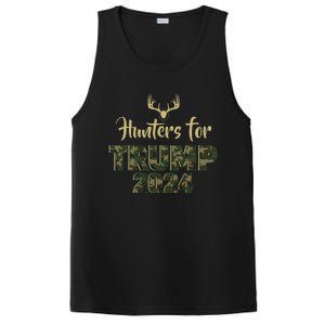 Hunters For Trump 2024 President Camouflage Deer Elk Antlers PosiCharge Competitor Tank