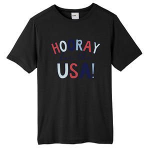 Hooray For The Usa Cute Fourth Of July Funny Gift Tall Fusion ChromaSoft Performance T-Shirt