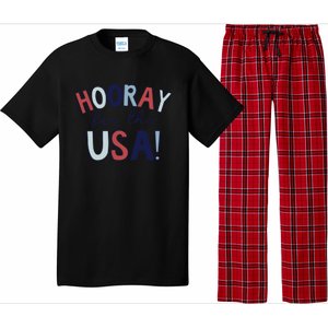 Hooray For The Usa Cute Fourth Of July Funny Gift Pajama Set