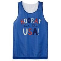 Hooray For The Usa Cute Fourth Of July Funny Gift Mesh Reversible Basketball Jersey Tank