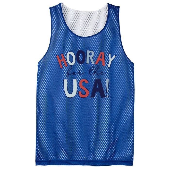 Hooray For The Usa Cute Fourth Of July Funny Gift Mesh Reversible Basketball Jersey Tank