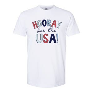 Hooray For The Usa Cute Fourth Of July Funny Gift Softstyle CVC T-Shirt