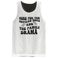 Here For The Deviled Eggs And The Family Drama Mesh Reversible Basketball Jersey Tank