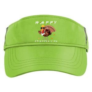 Happy Friendsgiving Turkey Friends Giving Funny Gift Adult Drive Performance Visor