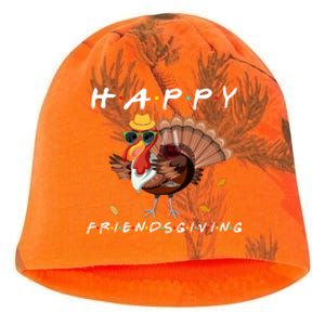 Happy Friendsgiving Turkey Friends Giving Funny Gift Kati - Camo Knit Beanie