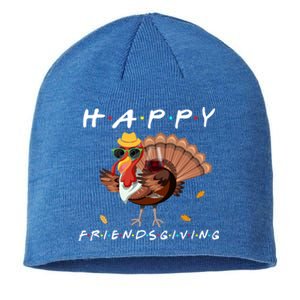 Happy Friendsgiving Turkey Friends Giving Funny Gift Sustainable Beanie