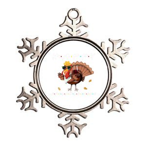 Happy Friendsgiving Turkey Friends Giving Funny Gift Metallic Star Ornament