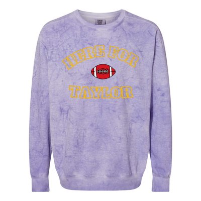 Here For T.Aylor Go Taylo.RS Boyfriend Football Fan Colorblast Crewneck Sweatshirt