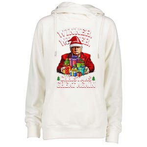 Humor Funny Trump Winner Winner Christmas Great Again Win Womens Funnel Neck Pullover Hood