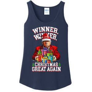 Humor Funny Trump Winner Winner Christmas Great Again Win Ladies Essential Tank