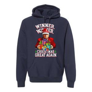 Humor Funny Trump Winner Winner Christmas Great Again Win Premium Hoodie