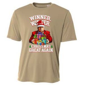 Humor Funny Trump Winner Winner Christmas Great Again Win Cooling Performance Crew T-Shirt