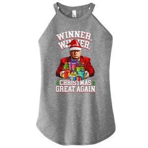 Humor Funny Trump Winner Winner Christmas Great Again Win Women's Perfect Tri Rocker Tank