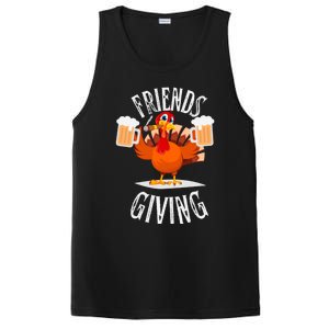 Happy Friendsgiving Turkey Friends Giving Funny Thanksgiving Gift PosiCharge Competitor Tank