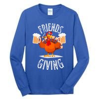 Happy Friendsgiving Turkey Friends Giving Funny Thanksgiving Gift Tall Long Sleeve T-Shirt