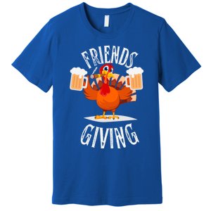 Happy Friendsgiving Turkey Friends Giving Funny Thanksgiving Gift Premium T-Shirt