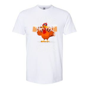 Happy Friendsgiving Turkey Friends Giving Funny Thanksgiving Gift Softstyle CVC T-Shirt