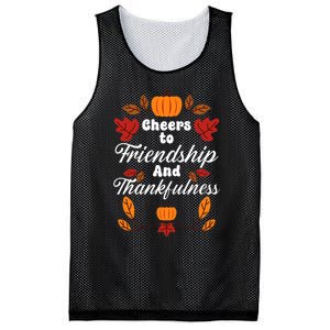 Happy Friendsgiving Thanksgiving Friends Holiday Friendship Mesh Reversible Basketball Jersey Tank