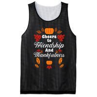 Happy Friendsgiving Thanksgiving Friends Holiday Friendship Mesh Reversible Basketball Jersey Tank