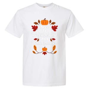 Happy Friendsgiving Thanksgiving Friends Holiday Friendship Garment-Dyed Heavyweight T-Shirt