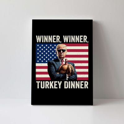 Humor Funny Trump Winner Winner Turkey Dinner Thanksgiving Canvas