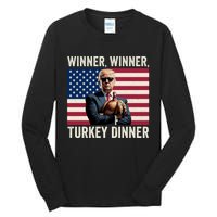 Humor Funny Trump Winner Winner Turkey Dinner Thanksgiving Tall Long Sleeve T-Shirt