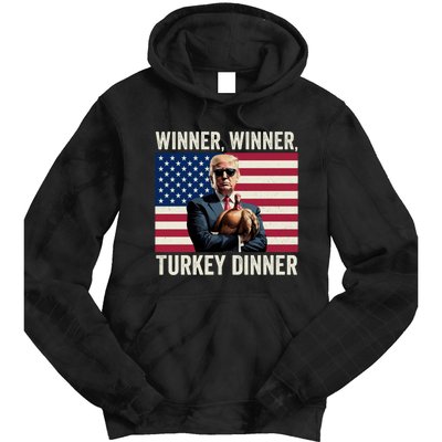 Humor Funny Trump Winner Winner Turkey Dinner Thanksgiving Tie Dye Hoodie