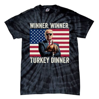 Humor Funny Trump Winner Winner Turkey Dinner Thanksgiving Tie-Dye T-Shirt