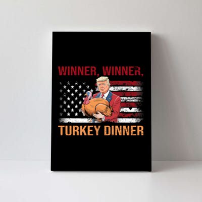 Humor Funny Trump Winner Winner Turkey Dinner Thanksgiving Canvas