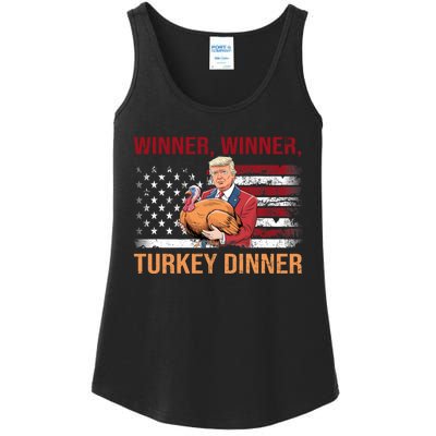 Humor Funny Trump Winner Winner Turkey Dinner Thanksgiving Ladies Essential Tank