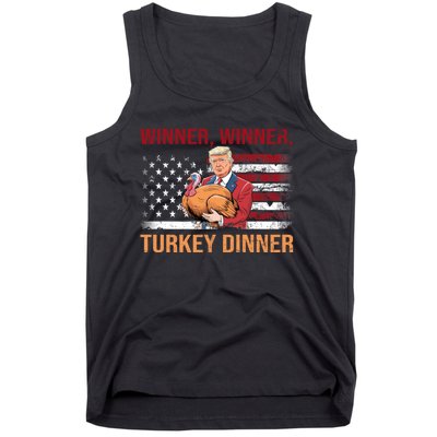 Humor Funny Trump Winner Winner Turkey Dinner Thanksgiving Tank Top