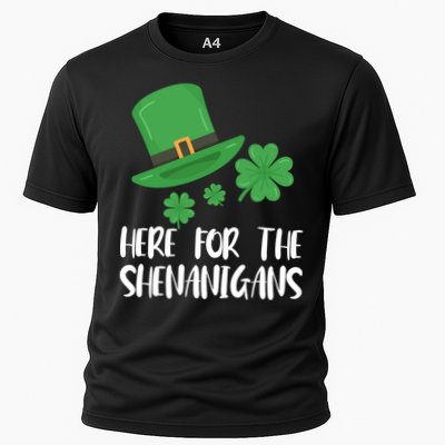 Here For The Shenanigans St Patricks Day Funny Gift Performance Shirt