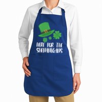 Here For The Shenanigans St Patricks Day Funny Gift Apron