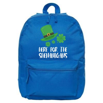 Here For The Shenanigans St Patricks Day Funny Gift 16 in Basic Backpack